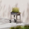 thumbnail image 2 of Herstera Galvanized Steel Metal Garden Cart, 2 of 4