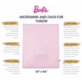 thumbnail image 5 of Barbie Luxe Faux Fur Throw, 50" x 60", 5 of 8