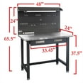 thumbnail image 4 of Seville Classics UltraHD Stainless Steel LED Lighted Workcenter, 4 of 11