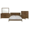 thumbnail image 1 of Zuma Panel 3PC or 5PC Bedroom Set in Walnut, Assorted Sizes, 1 of 10