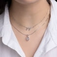 thumbnail image 8 of Sterling Silver and Diamond Identity Necklace, 8 of 9