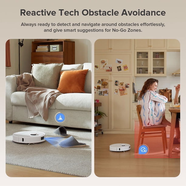 Roborock QRT78 Robot Vacuum & Mop with Multifunction Dock, 10,000