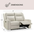 thumbnail image 5 of Rhodes 3-Piece Manual Leather Reclining Set, Assorted Colors, 5 of 23