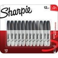 thumbnail image 1 of Sharpie Chisel Tip Permanent Markers, Black 12 ct., 1 of 2