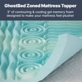 thumbnail image 6 of GhostBed 3" Gel Memory Foam Mattress Topper with Zoned Support, 6 of 7