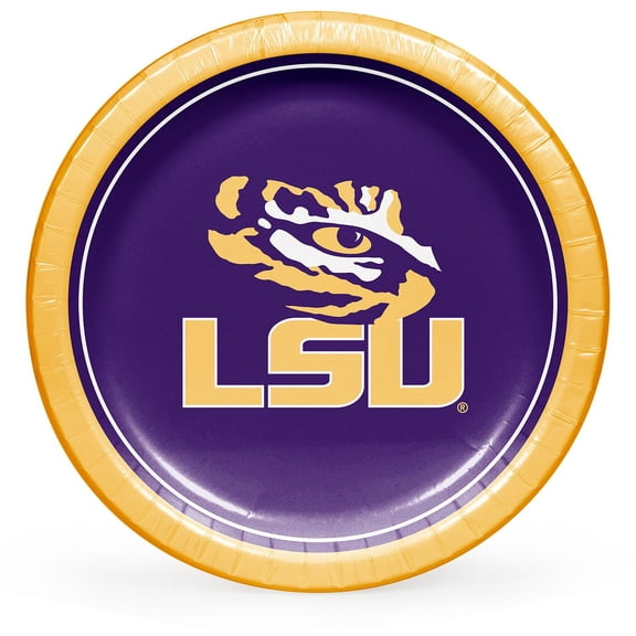 Collegiate Round Paper Plates, 10", 85 ct., Choose Your Team