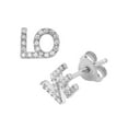 thumbnail image 2 of Diamond Stud Earrings in Sterling Silver, 2 of 5