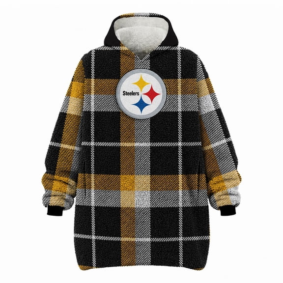 Pegasus Sports Pittsburgh Steelers Wearable Sherpa Throw