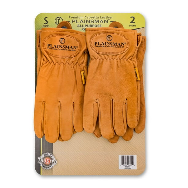 Plainsman Premium Cabretta Brown Leather Gloves 2 Pairs - Samsclub.com