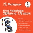thumbnail image 2 of Westinghouse WPX3200e 3200 Max PSI 1.76 Max GPM Electric Pressure Washer, 2 of 12