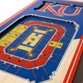 thumbnail image 3 of YouTheFan Kansas Jayhawks 6"x19" 3D Stadium View Banner, 3 of 6