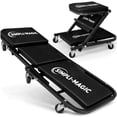 thumbnail image 1 of Simpli-Magic Multi Purpose Foldable 2-in-1 Rolling Garage & Mechanic Creeper Seat and Work Stool, 1 of 6