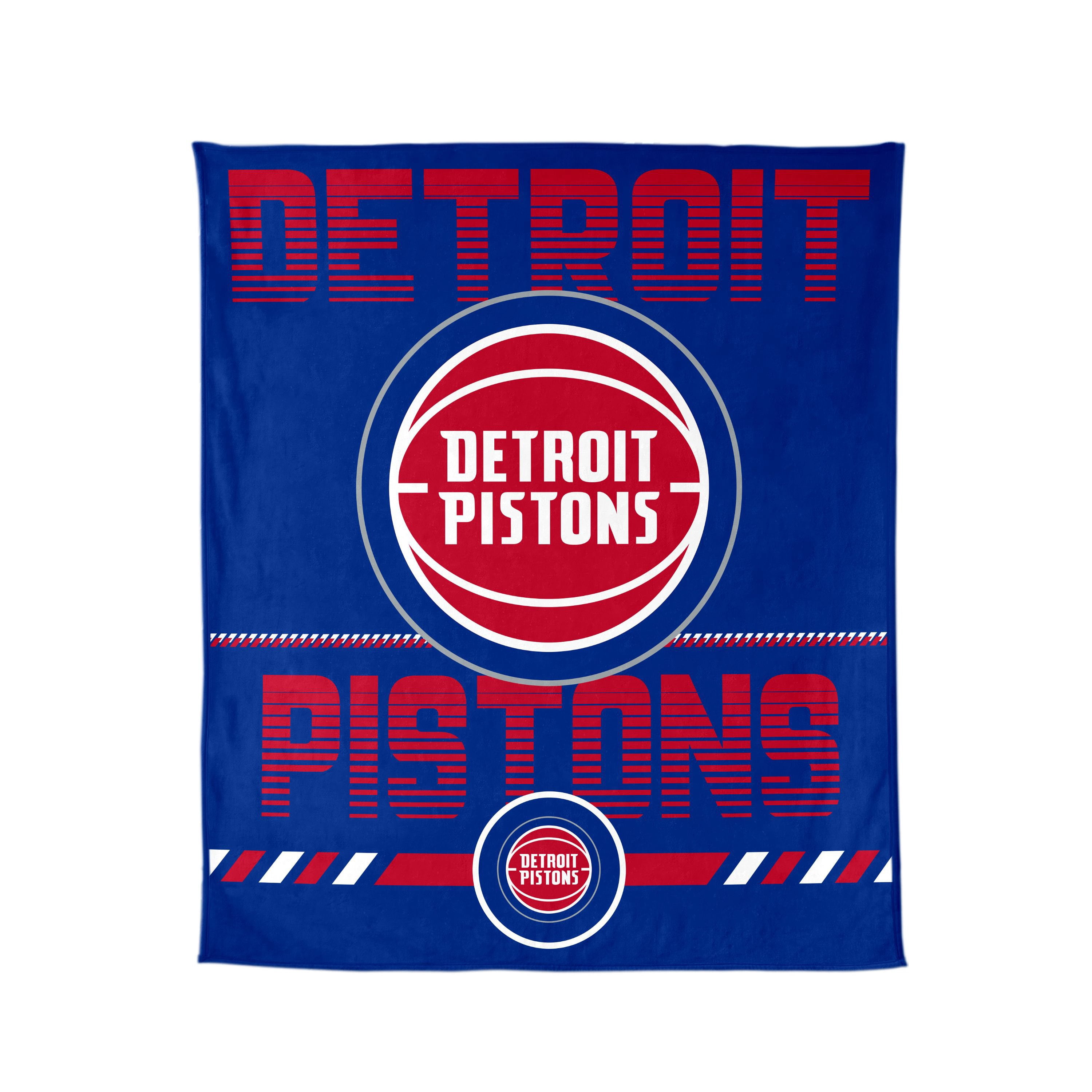Logo Brands Detroit Pistons 60"x70" Super Plush Blanket