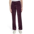 thumbnail image 1 of Halston Women's Velour Ribbed Pant, 1 of 7