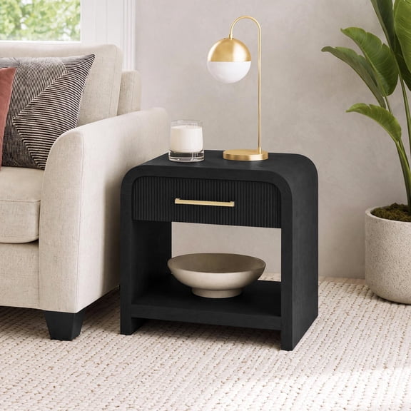 Society Den Woodridge End Table with USB