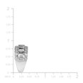 thumbnail image 5 of Lab Created Emerald and Round Cut Gemstone Ring in Sterling Silver, 5 of 6