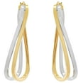 thumbnail image 1 of Double Curve Hoop Earrings in 14K Gold, 1 of 4