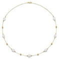 thumbnail image 2 of Freshwater Rice 8-9mm Pearl Station Necklace in 14K Gold, 2 of 6