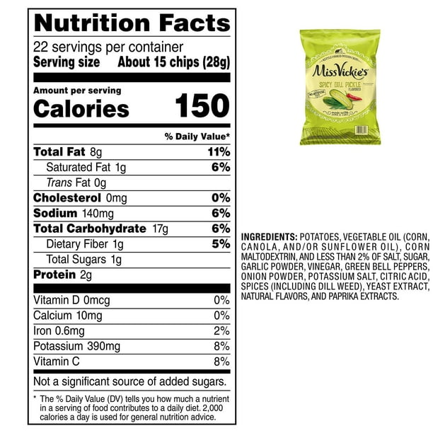 Miss Vickie's Spicy Dill Pickle Potato Chips, 22 oz.