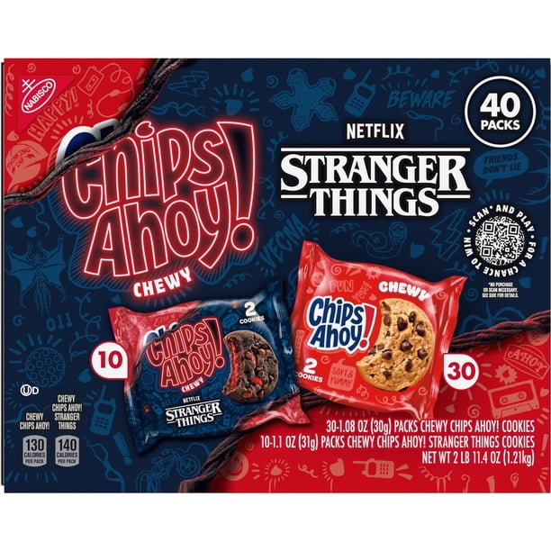 CHIPS AHOY! Chewy and Stranger Things Cookies Variety Pack, 40 pk