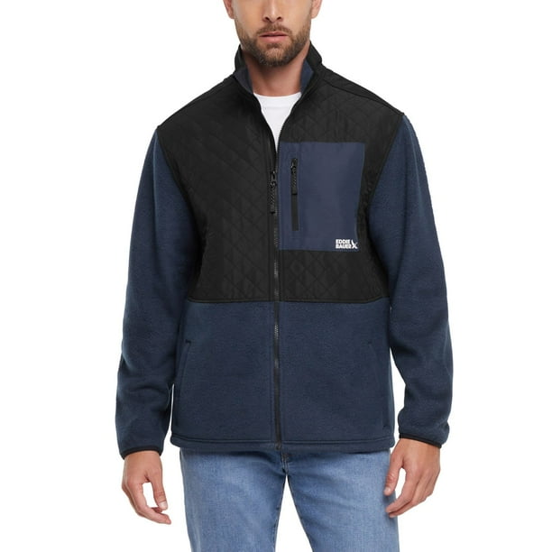 Eddie Bauer Men's Mixed Media Fleece Jacket - Samsclub.com