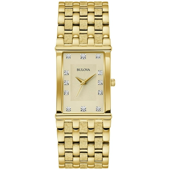 Bulova Modern Diamond Markers Bracelet Watch, 26mm