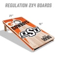 thumbnail image 5 of YouTheFan Oklahoma State Cowboys 2'x4' Cornhole Board Set, 5 of 6