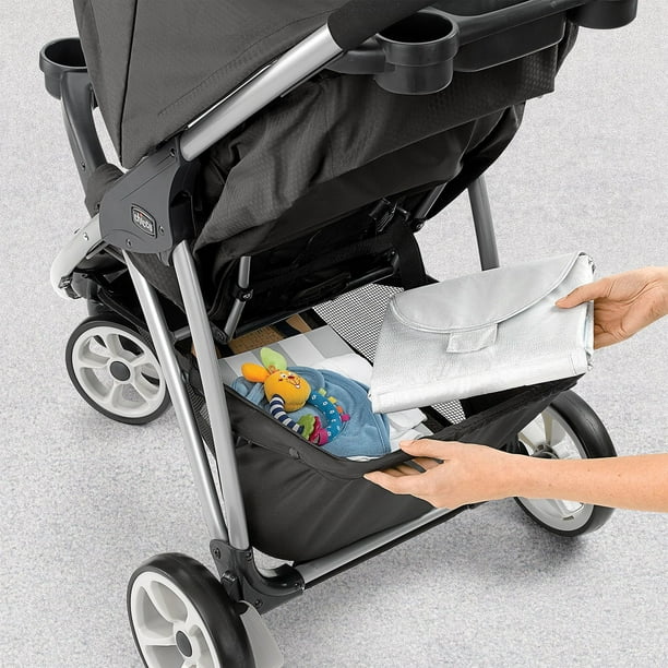 Chicco Viaro Quick-Fold Travel System, Black