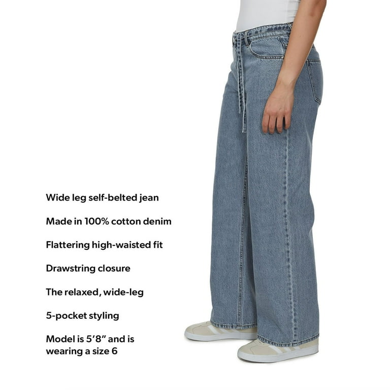 Buffalo Jeans Women’s Wide-Leg Belted Jeans — 4-Piece Bulk Bundle (Assorted Sizes & Washes) 2