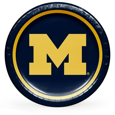 Collegiate Round Paper Plates, 10", 85 ct., Choose Your Team