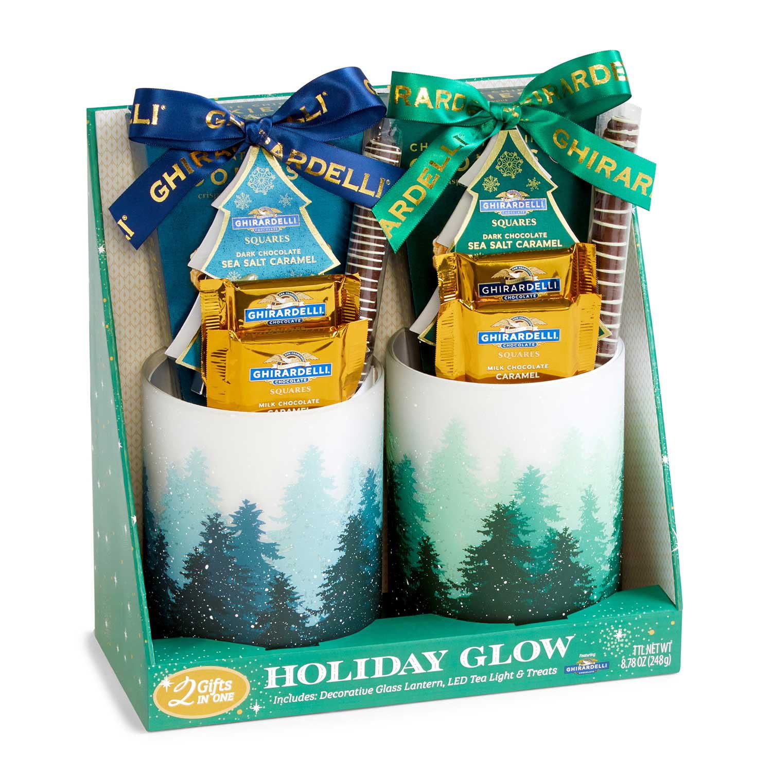 Ghirardelli Glass Lantern Gift Set, 2 ct. - Samsclub.com