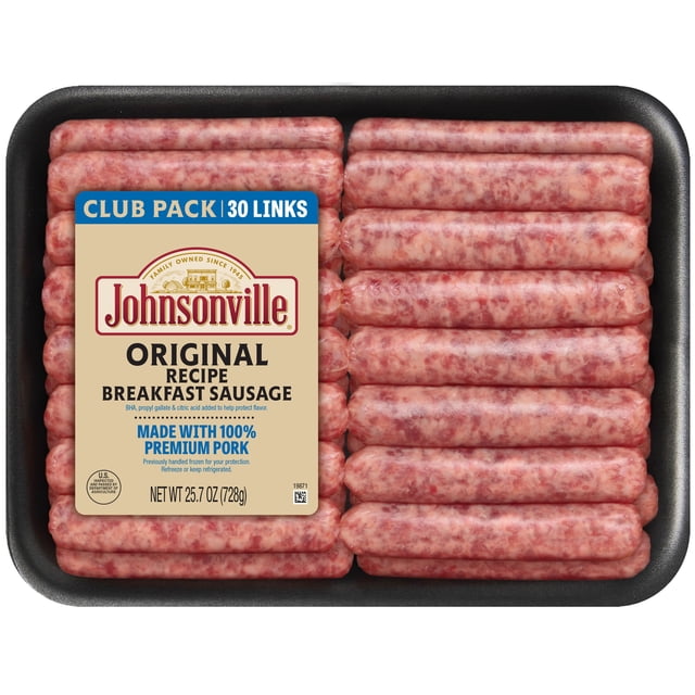 Johnsonville Original Pork Breakfast Sausage Links, 30 ct.