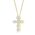 thumbnail image 2 of Lab Created Diamond Cross Pendant. 1.00C.T.T.W., 2 of 5