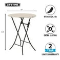 thumbnail image 2 of Lifetime 33-Inch Round Bistro Table Light Commercial, 2 of 12