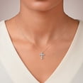 thumbnail image 5 of Lab Created Diamond Cross Pendant. 1.00C.T.T.W., 5 of 5