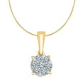 thumbnail image 1 of 0.23 CT. T.W. Round Cut Diamond Pendant Necklace in 14K Gold, 1 of 1
