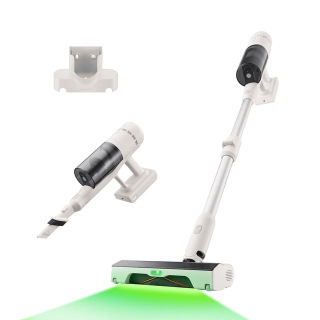 Roborock H60 Cordless Stick Vacuum Cleaner, 115AW Suction Power, 60-Min Runtime, Dust-Revealing LED