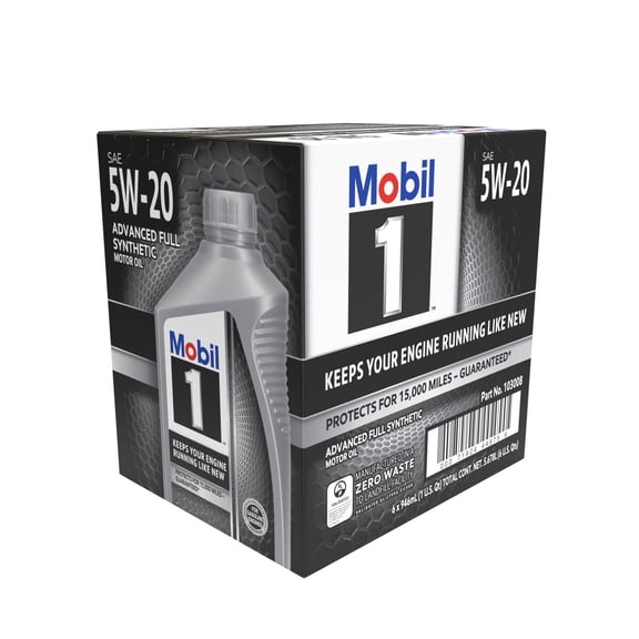 Mobil 1 5W-20 Motor Oil 6 pack, 1-quart bottles