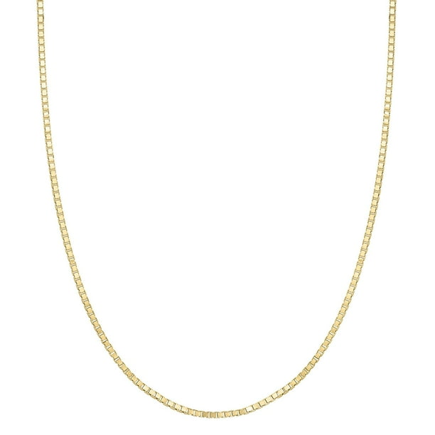 Adjustable Box Link Chain Necklace in 14K Gold, .85mm - Samsclub.com