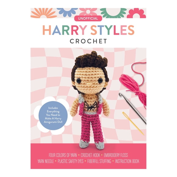 Unofficial Harry Styles Book and Crochet Kit by Kati Gálusz, Kit