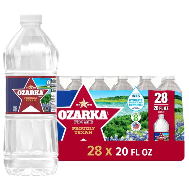 Ozarka 100% Natural Spring Water 20 fl. oz., 28 pk.
