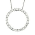 thumbnail image 1 of 1.00 CT. T.W. Round Cut Circle Diamond Pendant Necklace in 14K Gold, 1 of 3