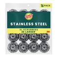 thumbnail image 1 of Scotch-Brite Stainless Steel Extra Large Scrubbers,16 ct., 1 of 8
