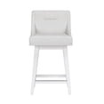 thumbnail image 12 of HH2 Home Upholstered Tapered Back Wood Adjustable Height Swivel Bar Stool, 12 of 18