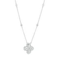 thumbnail image 2 of 1.0 CT. T.W. Round Cut Flower Diamond Necklace in 14K Gold, 2 of 5