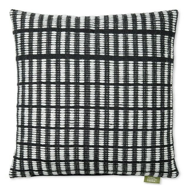 Town & Country Terra Alara Textured Geo Stripe Decorative Pillow
