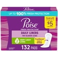 thumbnail image 1 of Poise Daily Incontinence Panty Liners, 2 Drop Very Light, 132 ct., 1 of 8