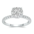 thumbnail image 1 of 1.00 CT. T.W.  Round Cut Cluster Diamond Ring in 14K Gold, 1 of 7