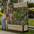thumbnail image 5 of Keter Signature Collection 43" x 61" Resin Tulip Privacy Screen Planter, 5 of 12