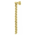 thumbnail image 3 of Kissing Hearts Double Rope Chain Earrings in 14K Gold, 3 of 9